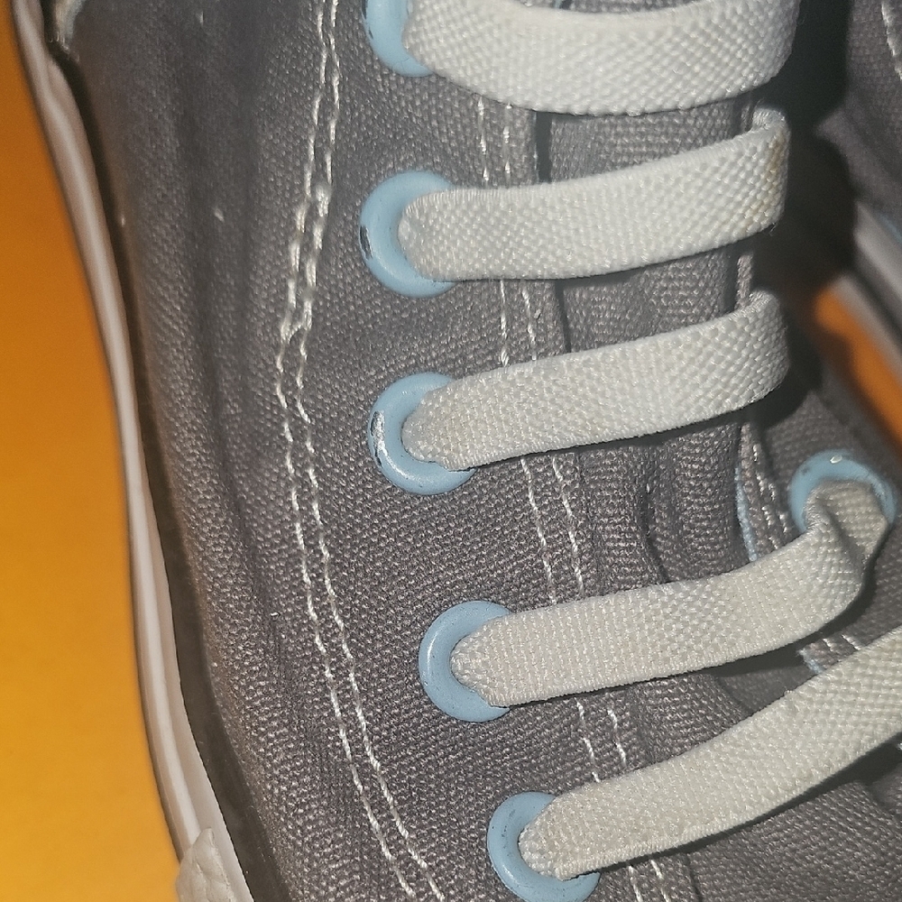 Converse All Star Kids High-Top Sneakers - Light Blue and Gray Size 3 - Picture 7 of 8
